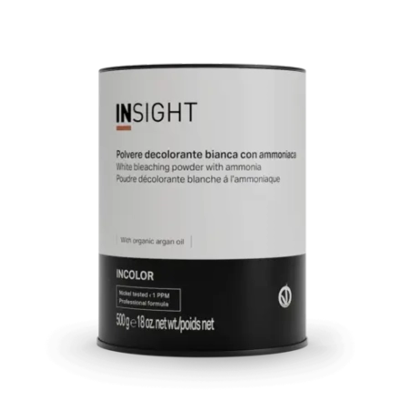 Белый обесцвечивающий порошок с маслом Арганы INCOLOR INSIGHT PROFESSIONAL WHITE BLEACHING POWDER, 500 мл