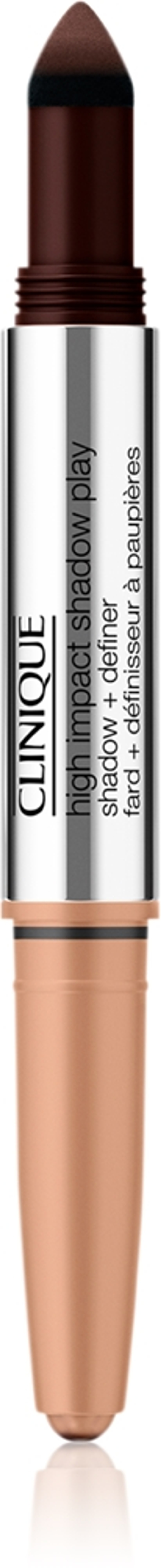 Clinique High Impact Shadow Play - Тени для век в карандаше двойной оттенок Café Au Lait, 1 g