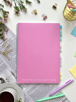 НОВИНКА! Тетрадь А4 96 л. Pastel Collection Pink/Purple, с обложкой из двухстроннего двухцветного пластика, на металлическом гребне