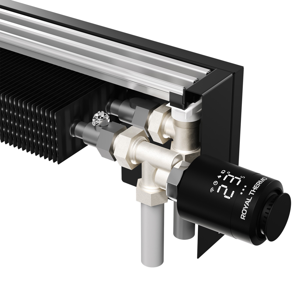 Конвектор напольный Royal Thermo STEP-80/130/1500-1-N-BL-LG-BL