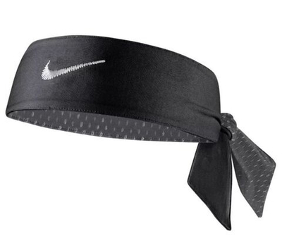 Бандана теннисная Nike Dri-Fit Head Tie Reversible M - iron grey/black/white