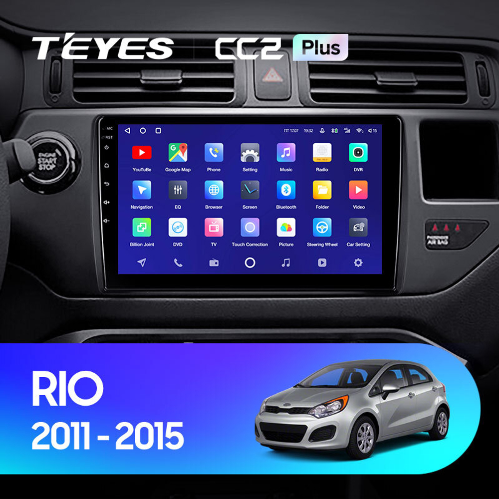 Teyes CC2 Plus 9"для KIA Rio 2011-2015