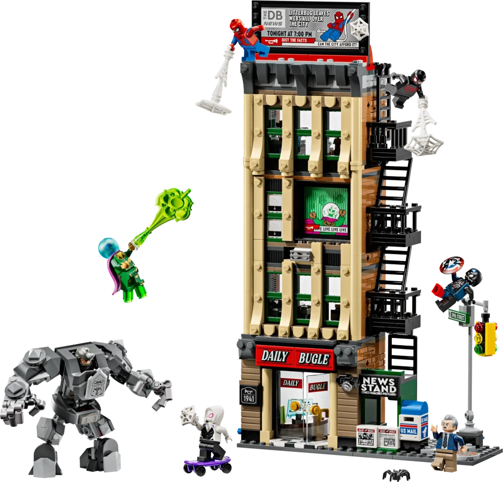 Конструктор LEGO Marvel 76342 Spider-Man vs. Mysterio: The Daily Bugle