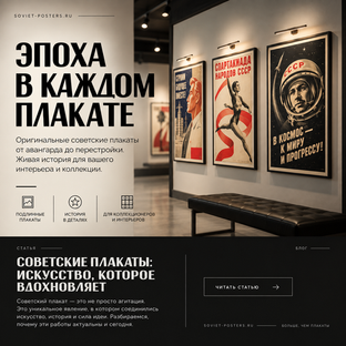 Советский плакат как искусство: эпоха, стиль и коллекционная ценность