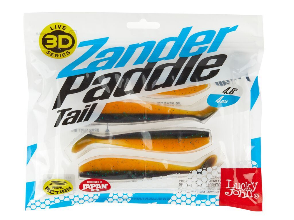 Виброхвосты LJ 3D Series Zander Paddle Tail 4.8in (12.00)/Z07 4шт.