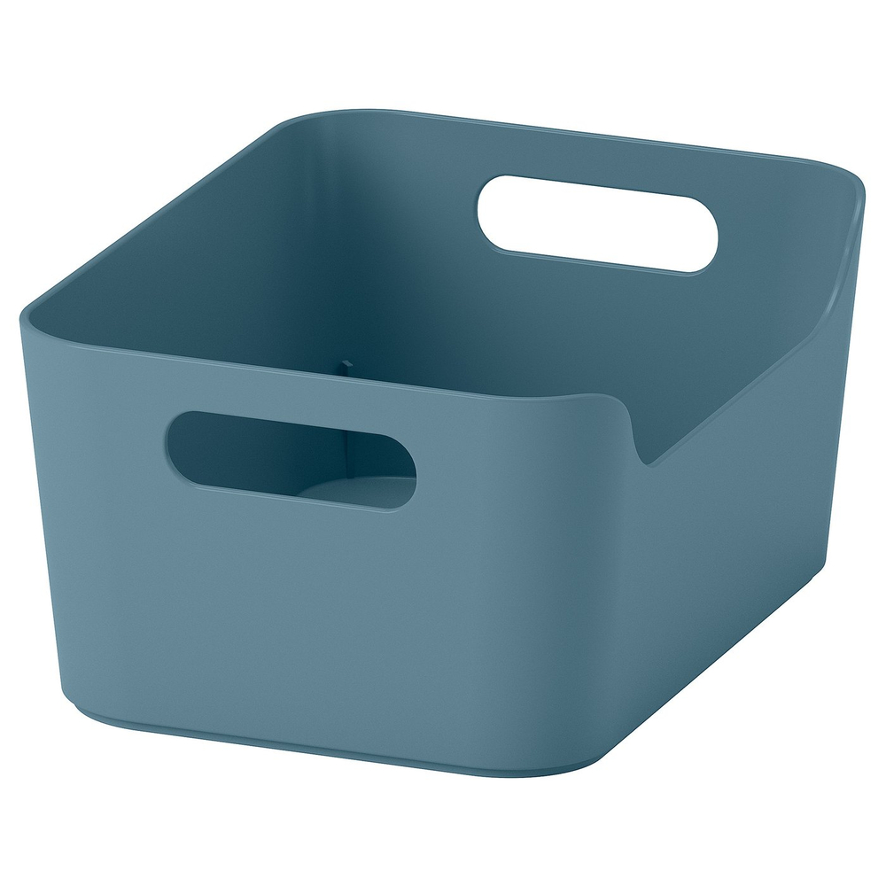 IKEA UPPDATERA  (ИКЕА УППДАТЕРА)  -  Контейнер - серо-голубой 24x17 см