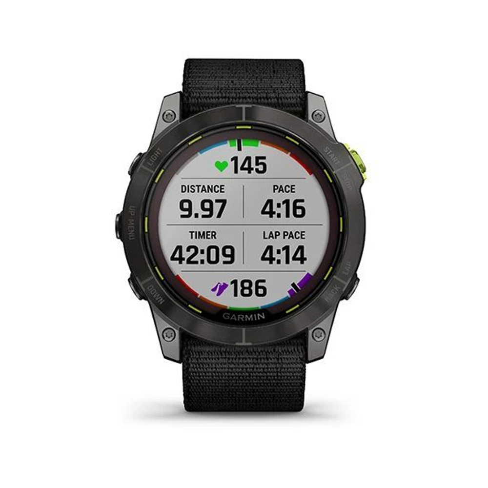 Мультиспортивные часы Garmin Enduro 2 угольно-серый DLC титановый с нейлоновым ремешком UltraFit 010-02754-01