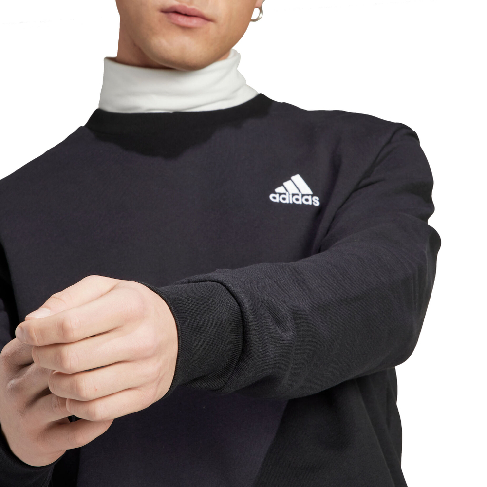 Мужская кофта теннисная adidas Essentials French Terry Embroidered Small Logo Sweatshirt Men - Black
