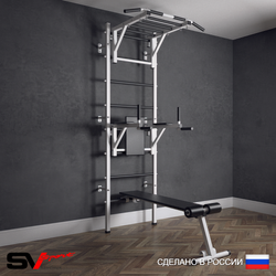 Шведская стенка Sv Sport (Турник рукоход/Брусья/Скамья)