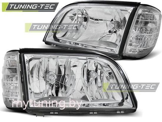 Передние фары chrome для Mercedes S W140