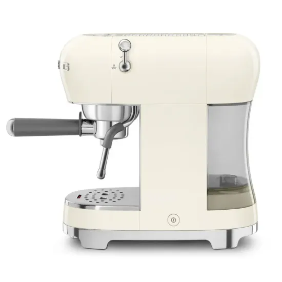 Кофемашина-эспрессо SMEG ECF02CREU, кремовый, ретро / 1350 Вт / 15 бар