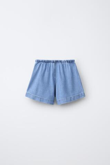 ZARA ДЖИНСОВЫЕ ШОРТЫ, СИНИЙ