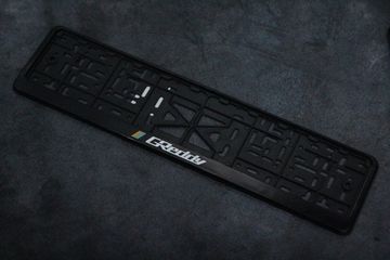 Пластиковая рамка номера с защелкой "Greddy" (Черная)
