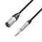 Adam Hall K5 BMV 0150 - кабель микрофонный Neutrik XLR (M) - TRS (jack) 6.3 mm stereo, 1,5 м