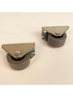 Опора роликовая 302 с резиновым колесом D28, 2 шт