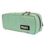 Пенал пастельный мятный 21x9x5 см "Private" (deVENTE)