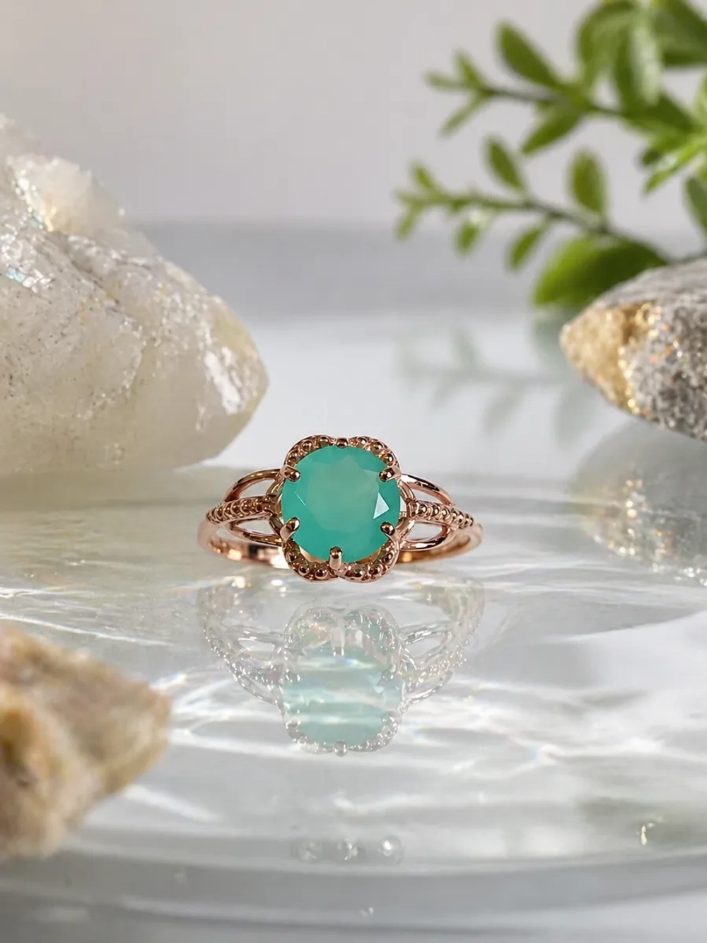 Кольцо серебряное с халцедоном