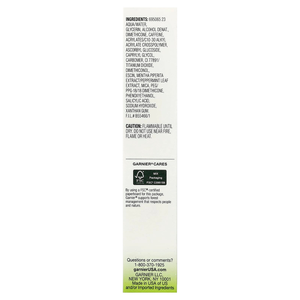 Garnier, SkinActive, ролик-ролик для глаз против отечности, 15 мл (0,5 жидк. унц.)
