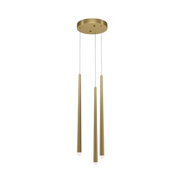 Подвесной светодиодный светильник 19W 2600К/3500К MOD132PL-L18BSK латунь Cascade Maytoni