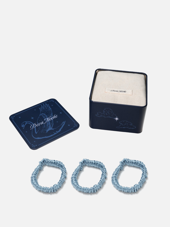 Набор из 3-х mini резинок для волос SKY BLUE