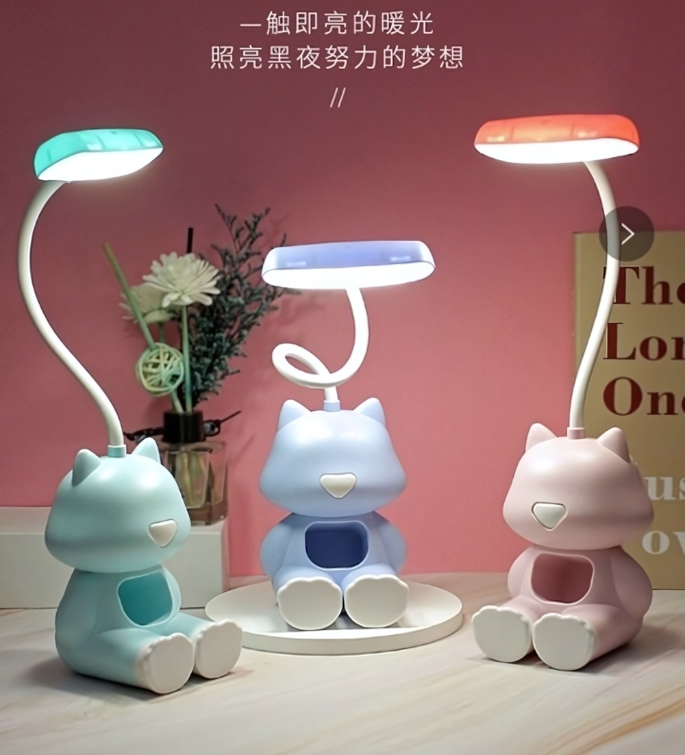 Светильник настольный «Marmalade-Кот Томас» LED 28*8,5*8см USB 2W 5V, Розовый
