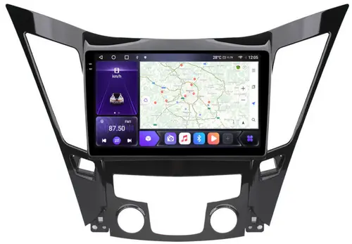 Магнитола для Hyundai Sonata 2010-2013 (YF) - Kuberg OL-9716 QLed+2K, Android 12, Быстрая, CarPlay, 4G SIM-слот