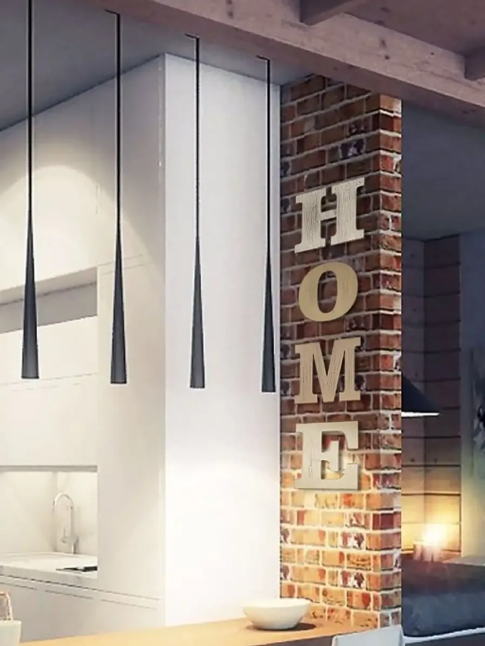 Декор на стену буквы "HOME"