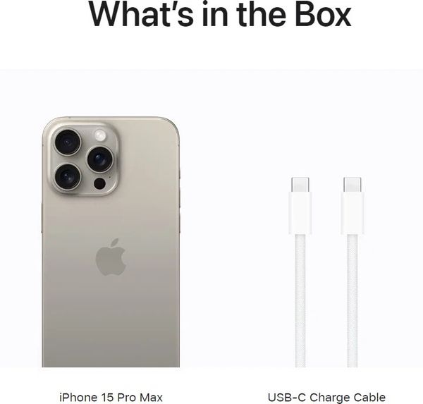 Смартфон Apple iPhone 15 Pro Max 256 ГБ (nano-SIM и eSIM), Натуральный титан | Natural Titanium