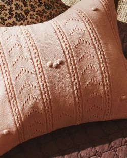 ZARA HOME ДЕТСКИЙ ЧЕХОЛ ДЛЯ ДЕКОРАТИВНОЙ ПОДУШКИ, РОЗОВЫЙ