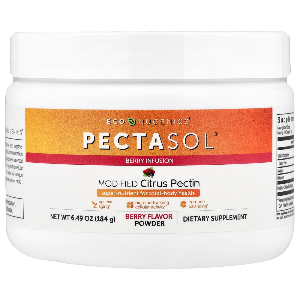 Econugenics, PectaSol®, модифицированный цитрусовый пектин, со вкусом ягод, 184 г (6,49 унции)