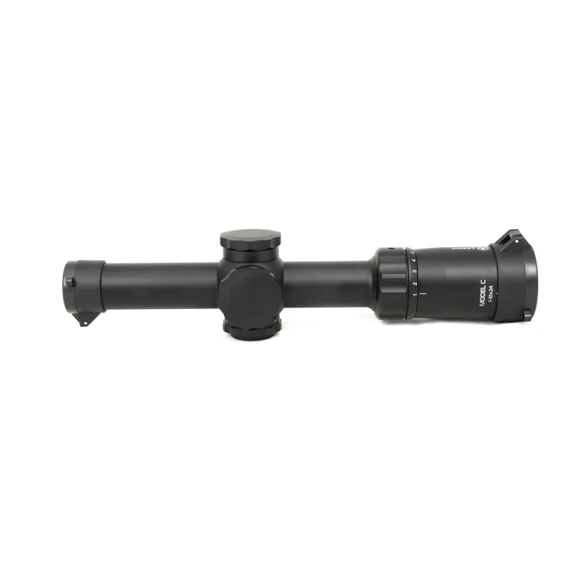 Оптический прицел ARKON Model C 1-10x24 MC9-2DMRAD - вид сбоку справа, черный корпус