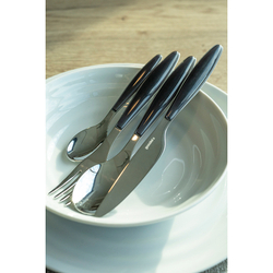 Набор столовых приборов 24 предмета Cutlery Feeling серый