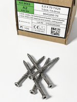 Cаморезы для строительства террас T-drill A2 5,0x70/46 TX25 100 шт/упаковка