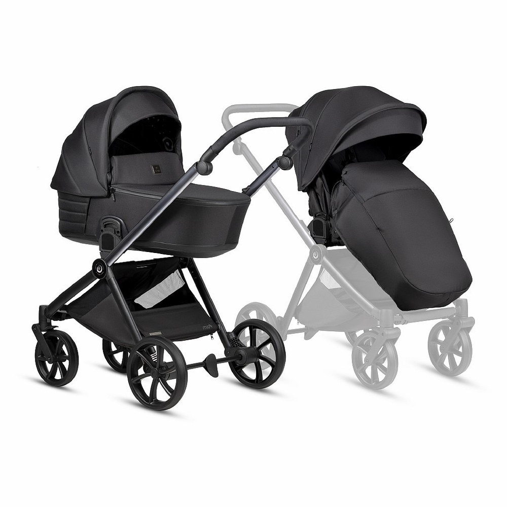 Tutis Коляска 2 в 1 MIO 3+ Black Edition Obsidian