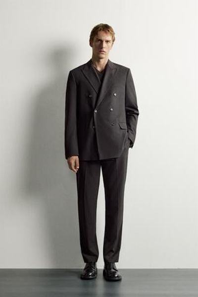 БРЮКИ В ПОЛОСКУ REGULAR FIT — ZARA