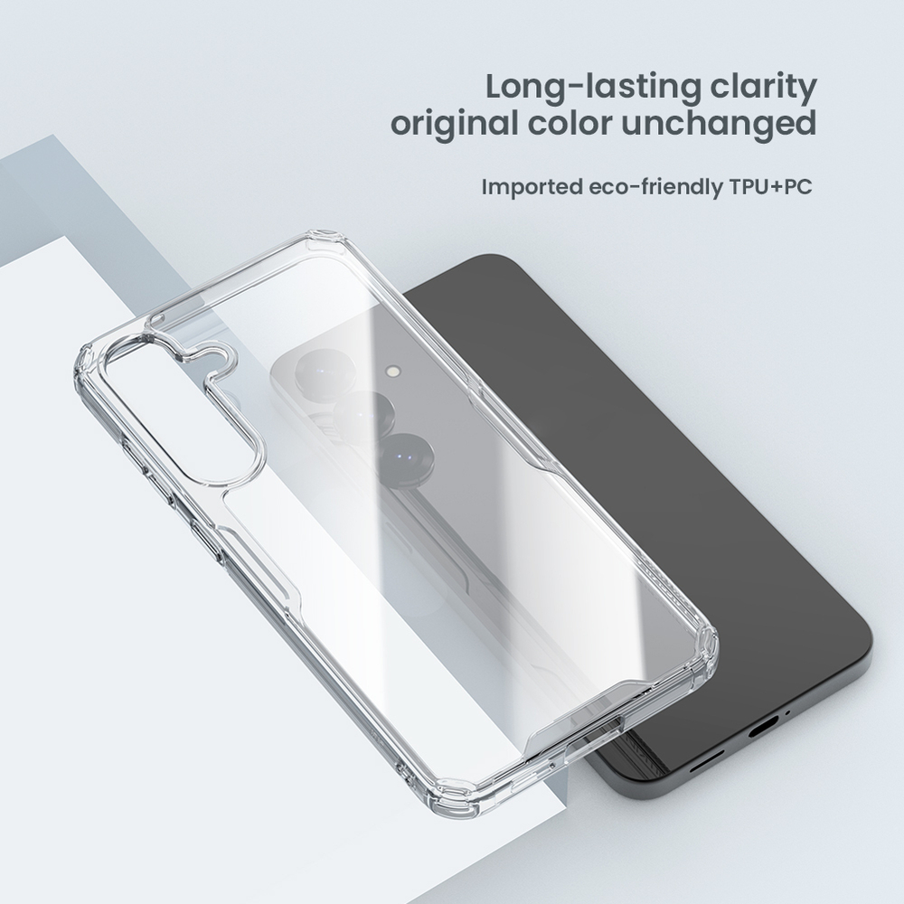 Прозрачный усиленный чехол от Nillkin для Samsung Galaxy S25, серия Nature TPU Pro Case