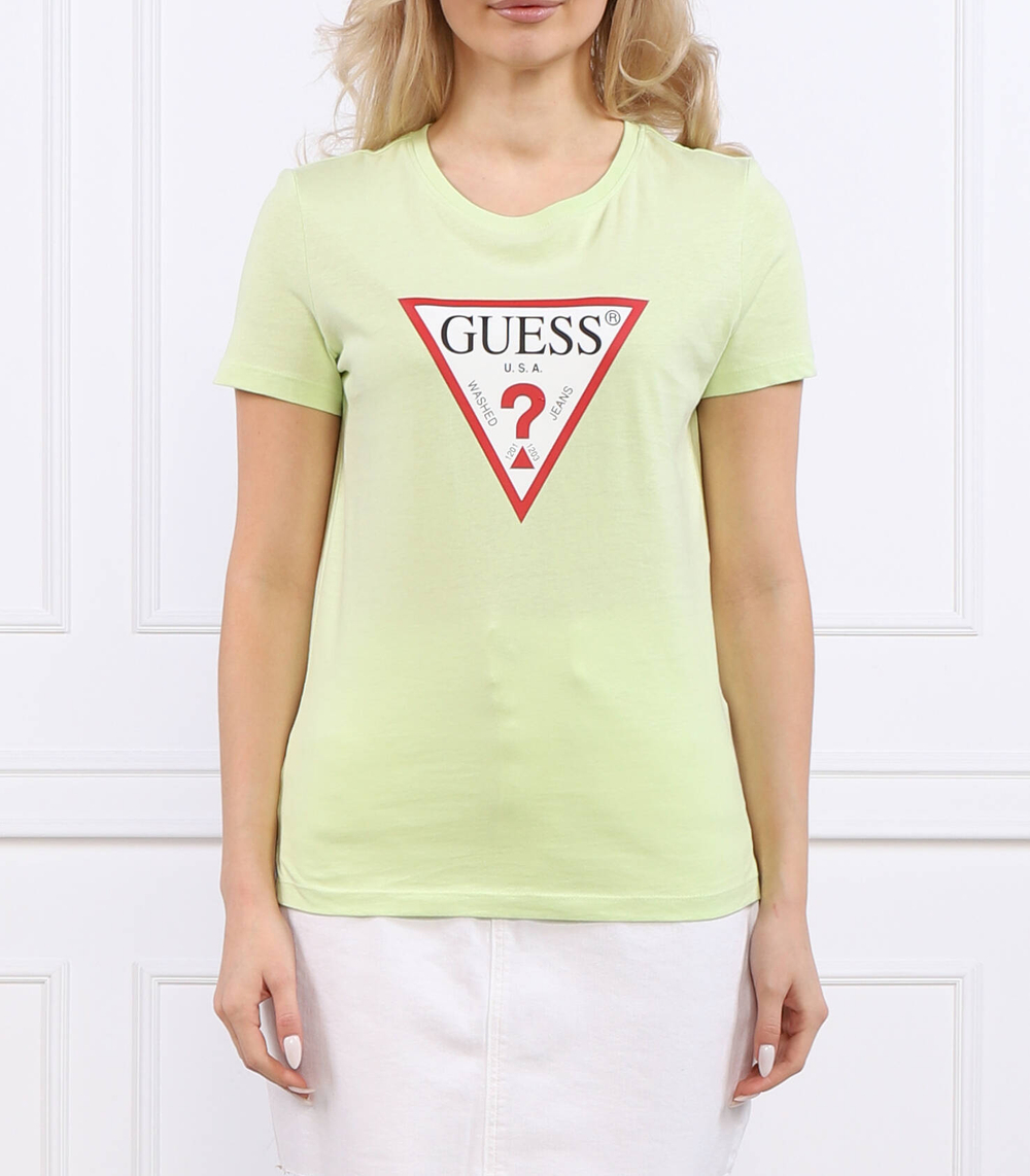 футболка original GUESS - лимонный(W1YI1B I3Z11)