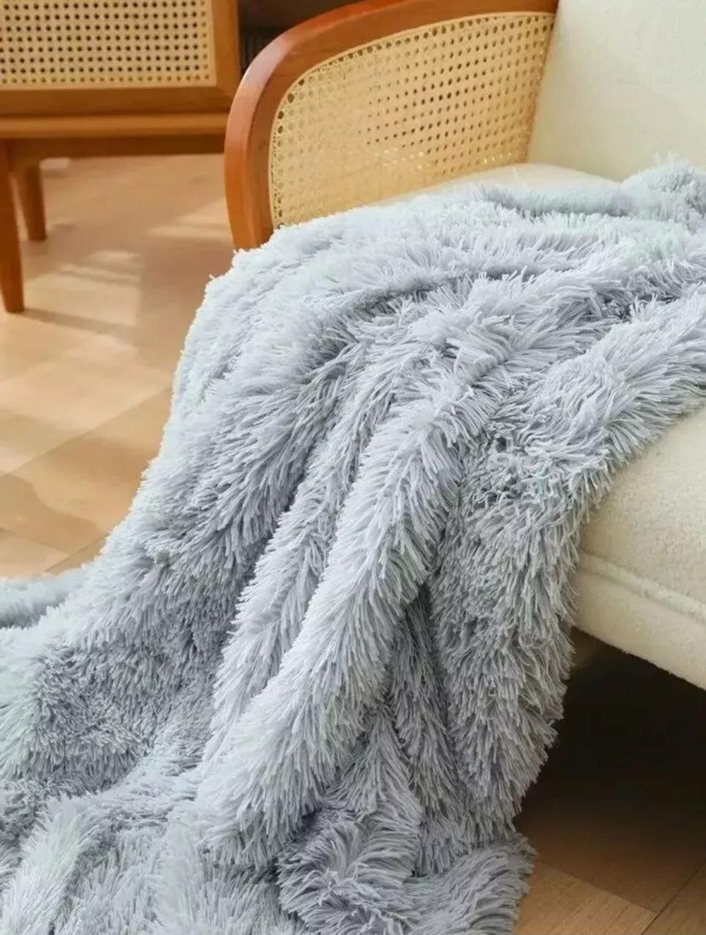 Мягкий, теплый плед из искусственного меха 220х200 см
