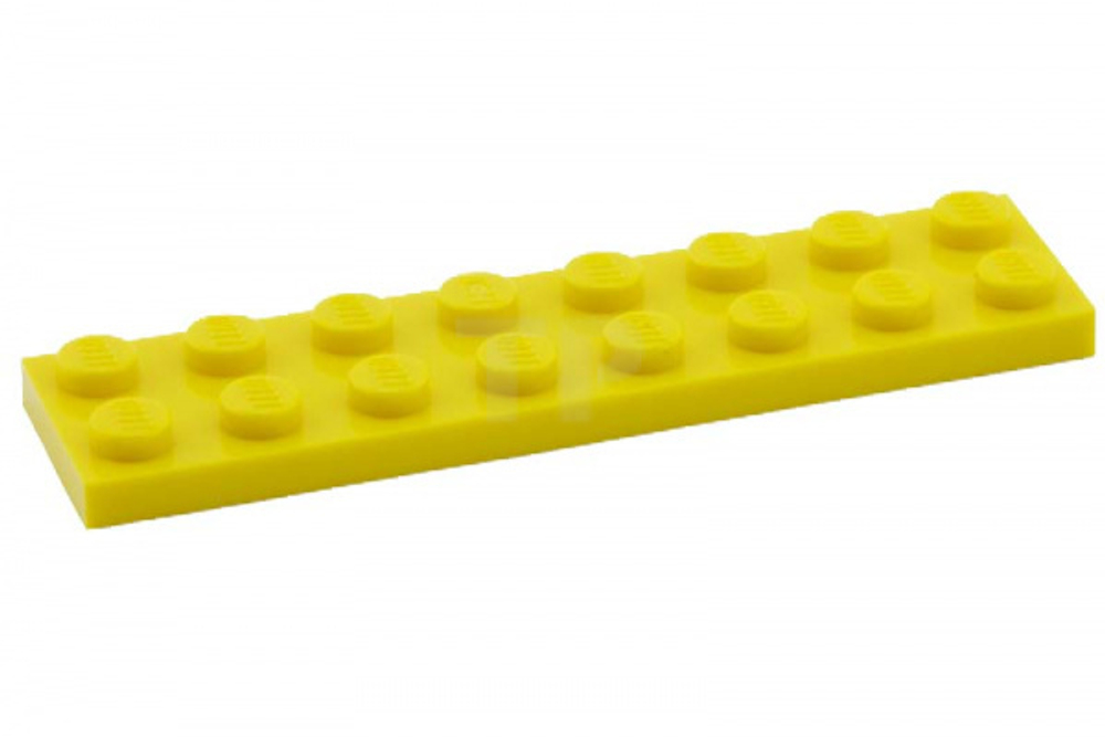 Lego 50шт Плитка 2x8 (желтая) 303424