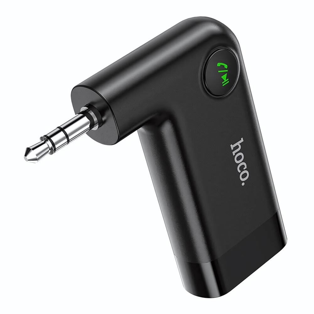 Bluetooth-AUX адаптер HOCO E53 (BT5.0, Jack 3.5мм, 145mAh) Black