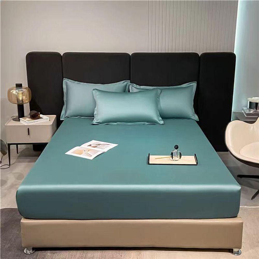 ZEPHYR HOME Простыня на резинке Египетский хлопок 120x200 бирюза
