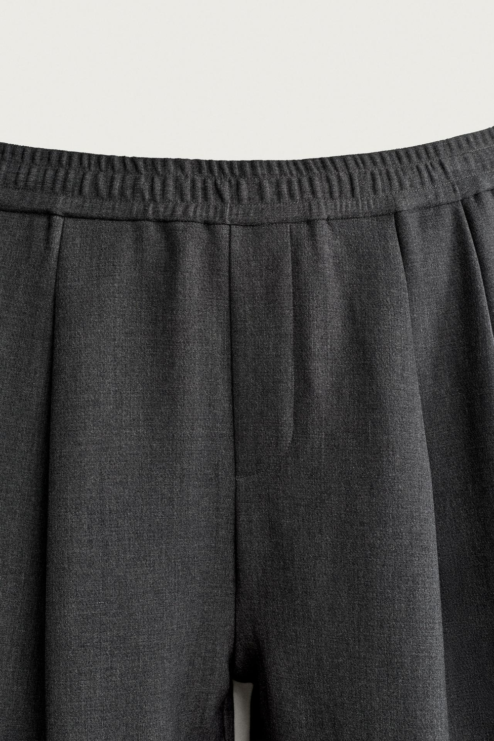 ZARA БРЮКИ COMFORT RELAXED FIT, СЕРЫЙ МЕЛАНЖ