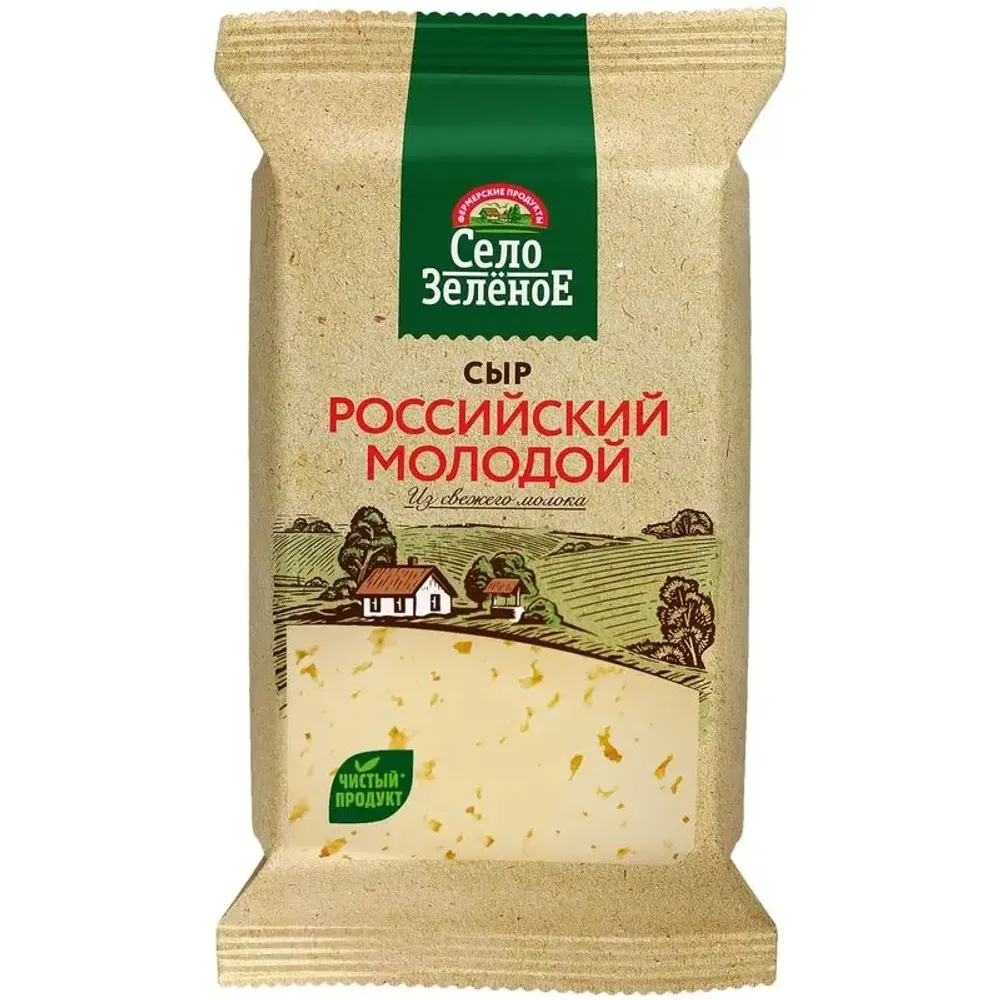 Сыр "Село Зелёное" российский молодой 200г