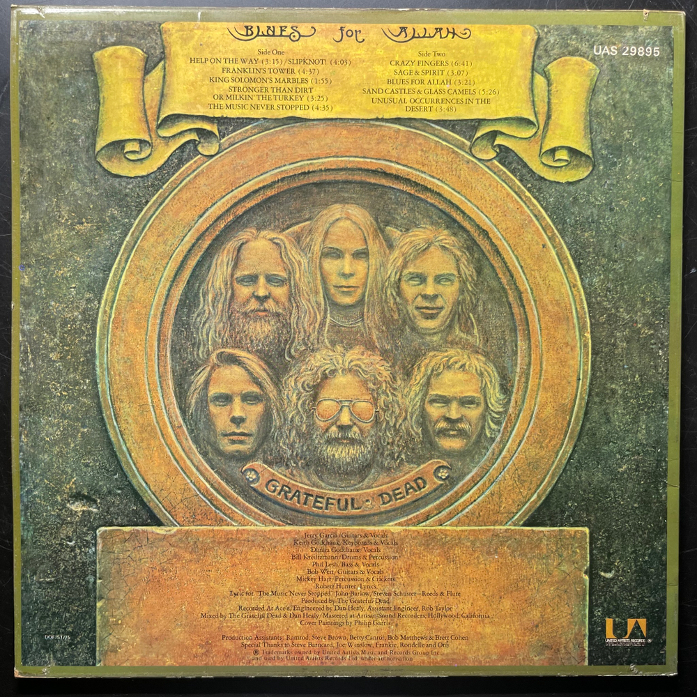 The Grateful Dead ‎– Blues For Allah (Англия 1975г.)
