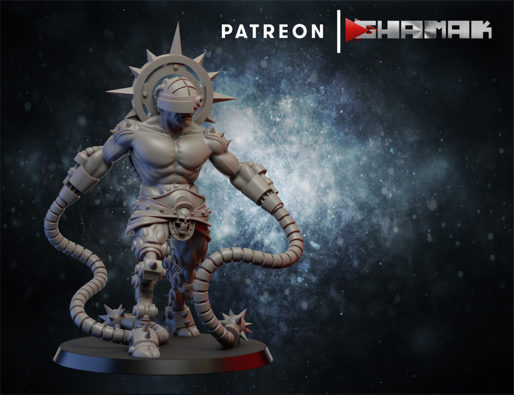 Adeptus Mechanicus Electro-Priests Электрожрец миниатюра для dnd, днд, pathfinder, фентези, Настольная игра, НРИ, Варгейм, РПГ
