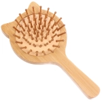 Расческа массажная детская «Baby brush», кошечка, цвет корич, 16*8см