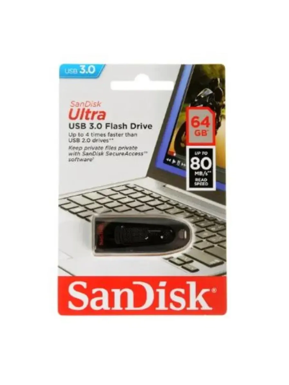 Память USB Flash 64 ГБ Ultra SDCZ48-064G-U46 BLACK