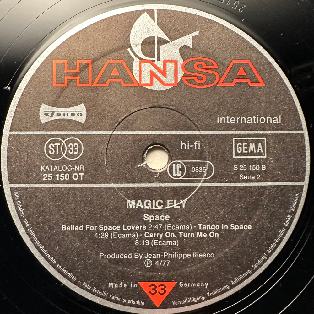 Space - Magic Fly (Германия 1977г.)