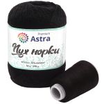 Пряжа Astra Premium (Астра Премиум) Пух норки / уп.1 мот. по 50 г, 290 м, 011 черный