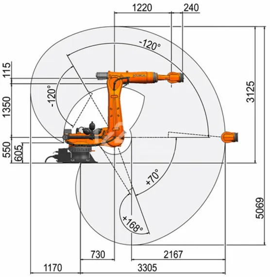 Промышленный робот KUKA KR QUANTEC, KR 210 R3300-2 K